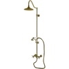image:imageKingston CCK3663BEX Wall Mount Rain Drop Shower System Antique Brass