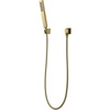 image:imageKingston KX82651AE Shower Scape Hand Shower Kit Polished Chrome  Brassstainless steeland ABS construction Brass construction wall outlet Includes ABS wall bracket steel hoseBrushed Brass