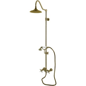 image:imageKingston CCK3663BEX Wall Mount Rain Drop Shower System Antique Brass