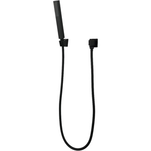 image:imageKingston KX82651AE Shower Scape Hand Shower Kit Polished Chrome  Brassstainless steeland ABS construction Brass construction wall outlet Includes ABS wall bracket steel hoseMatte Black
