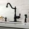 image:imageKingston GSY7700ACLBS SingleHandle Kitchen Faucet Matte BlackMatte Black
