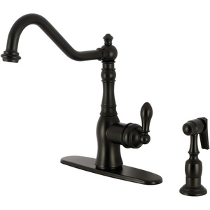 image:imageKingston GSY7700ACLBS SingleHandle Kitchen Faucet Matte BlackMatte Black