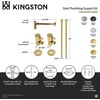 image:imageKingston CD43302DLLKB30 Plumbing Sink Trim Kit Polished Brass