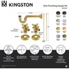 image:imageKingston KPK307 Plumbing Supply Kit Combo Brushed Brass