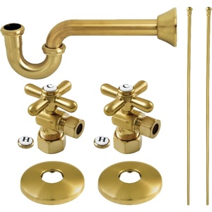 image:imageKingston KPK307 Plumbing Supply Kit Combo Brushed Brass
