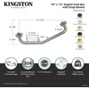 image:imageKingston GBS141012CS2 Angled Stainless Steel Grab Bar Polished BrassPolished Stainless Steel