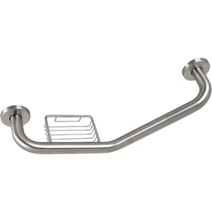 image:imageKingston GBS141012CS2 Angled Stainless Steel Grab Bar Polished BrassBrushed Nickel