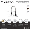 image:imageKingston Brass GSY8878CTL Gourmetier Continental 8Inch Centerset Single Handle Kitchen Faucet with PullDown Sprayer Brushed NickelBrushed Nickel