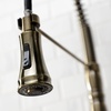image:imageKingston GS1243AL PreRinse Bridge Kitchen Faucet Antique BrassAntique Brass