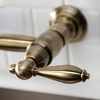 image:imageKingston GS1243AL PreRinse Bridge Kitchen Faucet Antique BrassAntique Brass