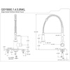 image:imageKingston GSY8885NKL PreRinse Kitchen Faucet Oil Rubbed BronzeOil Rubbed Bronze