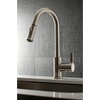 image:imageKingston LS8681CTL PullDown Kitchen Faucet Polished ChromeBrushed Nickel