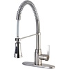 image:imageKingston Brass GSY8878CTL Gourmetier Continental 8Inch Centerset Single Handle Kitchen Faucet with PullDown Sprayer Brushed NickelBrushed Nickel