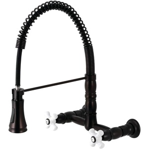 image:imageKingston GS1243AL PreRinse Bridge Kitchen Faucet Antique BrassOil Rubbed Bronze