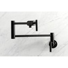 image:imageKingston Brass KS4106CML Manhattan Pot Filler Polished Nickel 235 x 263 x 1113Matte Black