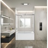 image:imageKingston KVTAM6032L22D1 Alcove LeftHand Drain Tub WhitePolished ChromeWhiteBrushed Nickel