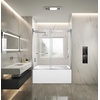 image:imageKingston KVTAM6032L22D1 Alcove LeftHand Drain Tub WhitePolished ChromeWhitePolished Chrome