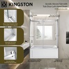 image:imageKingston KVTAM6032L22D1 Alcove LeftHand Drain Tub WhitePolished ChromeWhitePolished Chrome