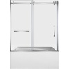 image:imageKingston KVTAM6032L22D1 Alcove LeftHand Drain Tub WhitePolished ChromeWhitePolished Chrome