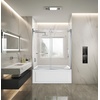 image:imageKingston KVTAM6032L22D1 Alcove LeftHand Drain Tub WhitePolished ChromeWhitePolished Chrome