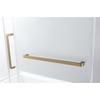 image:imageKingston KVTAM6032R22D1 Alcove RightHand Drain Tub WhitePolished ChromeWhiteBrushed Brass