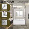 image:imageKingston KVTAM6032R22D1 Alcove RightHand Drain Tub WhitePolished ChromeWhiteBrushed Brass
