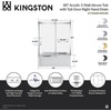 image:imageKingston KVTAM6032R22D1 Alcove RightHand Drain Tub WhitePolished ChromeWhiteBrushed Nickel