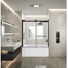 image:imageKingston KVTAM6032R22D1 Alcove RightHand Drain Tub WhitePolished ChromeWhiteMatte Black