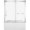 image:imageKingston KVTAM6032R22D1 Alcove RightHand Drain Tub WhitePolished ChromeWhitePolished Chrome