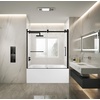 image:imageKingston KVTAP6031L22T7 Alcove LeftHand Drain Tub WhiteBrushed BrassWhiteMatte Black
