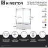 image:imageKingston KVTAP6031L22T7 Alcove LeftHand Drain Tub WhiteBrushed BrassWhitePolished Chrome