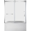 image:imageKingston KVTAP6031L22T7 Alcove LeftHand Drain Tub WhiteBrushed BrassWhitePolished Chrome