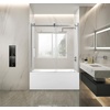 image:imageKingston KVTAP603216R7 Alcove RightHand Drain Tub WhiteBrushed BrassWhiteBrushed Nickel