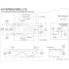 image:imageKingston KVTAP603216R7 Alcove RightHand Drain Tub WhiteBrushed BrassWhiteMatte Black