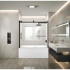 image:imageKingston KVTAP603216R7 Alcove RightHand Drain Tub WhiteBrushed BrassWhiteMatte Black