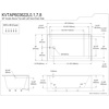image:imageKingston KVTAP603222L7 Alcove LeftHand Drain Tub WhiteBrushed BrassWhiteBrushed Brass