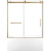 image:imageKingston KVTAP603222L7 Alcove LeftHand Drain Tub WhiteBrushed BrassWhiteBrushed Brass