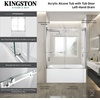 image:imageKingston KVTAP603222L7 Alcove LeftHand Drain Tub WhiteBrushed BrassWhiteBrushed Brass