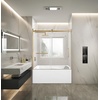 image:imageKingston KVTAP603222L7 Alcove LeftHand Drain Tub WhiteBrushed BrassWhiteBrushed Brass