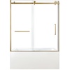image:imageKingston KVTAP603222L7 Alcove LeftHand Drain Tub WhiteBrushed BrassWhiteBrushed Brass