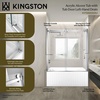 image:imageKingston KVTAP603222L7 Alcove LeftHand Drain Tub WhiteBrushed BrassWhiteBrushed Nickel