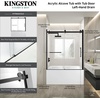 image:imageKingston KVTAP603222L7 Alcove LeftHand Drain Tub WhiteBrushed BrassWhiteBrushed Nickel