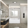 image:imageKingston KVTAP603222L7 Alcove LeftHand Drain Tub WhiteBrushed BrassWhiteBrushed Nickel