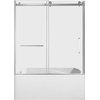 image:imageKingston KVTAP603222L7 Alcove LeftHand Drain Tub WhiteBrushed BrassWhiteBrushed Nickel