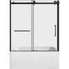 image:imageKingston KVTAP603222L7 Alcove LeftHand Drain Tub WhiteBrushed BrassWhiteMatte Black