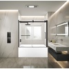image:imageKingston KVTAP603222L7 Alcove LeftHand Drain Tub WhiteBrushed BrassWhiteMatte Black