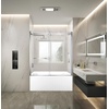 image:imageKingston KVTAP603222L7 Alcove LeftHand Drain Tub WhiteBrushed BrassWhitePolished Chrome