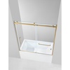 image:imageKingston KVTAP6032R22C8 Alcove RightHand Drain Tub WhiteBrushed NickelWhiteBrushed Brass