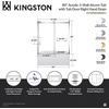 image:imageKingston KVTAP6032R22C8 Alcove RightHand Drain Tub WhiteBrushed NickelWhiteBrushed Nickel