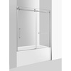 image:imageKingston KVTAP6032R22C8 Alcove RightHand Drain Tub WhiteBrushed NickelWhiteBrushed Nickel